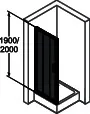HÜPPE DA Classics 2 4-Eck GT 2mfS 80 H:2000 silber matt klar Anti-Plaque – Bild 4