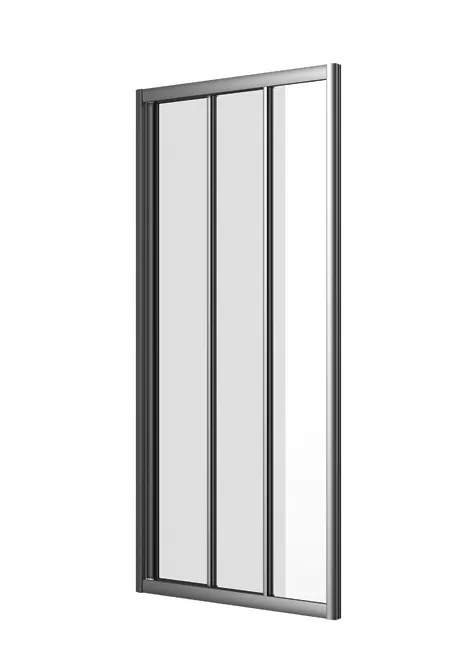 sanibel 1001-Schiebetür 1200x1850mm silber/Echtglas
