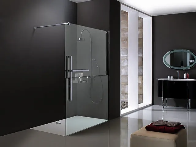 HÜPPE DA Duplo TG 4-Eck Walk-In 1400/re H:2000 chrom-chrom klar