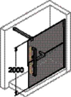 HÜPPE DA Duplo TG 4-Eck Walk-In 1400/re H:2000 chrom-chrom Combidekor Sand Plus – Bild 4