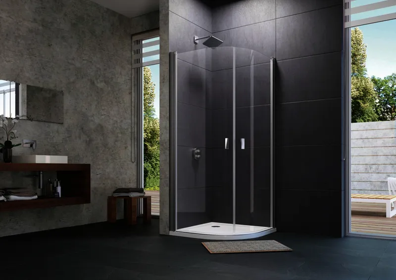 VK-SWT-Hälfte 2flg.100x190 R:55cm ESG trend4YOU 2.0, si-matt
