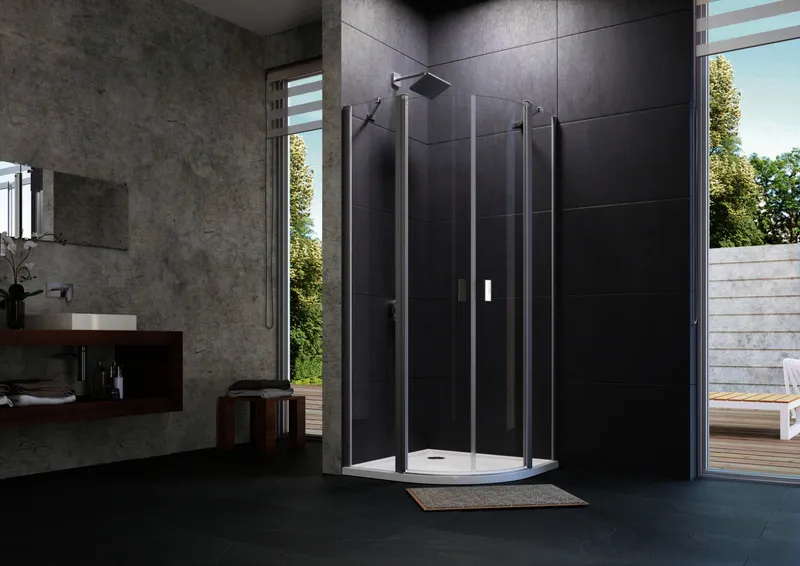 VK-SWT-Hälfte mfS 2flg 100x190 R50 ESG trend4YOU 2.0, chr-glanz