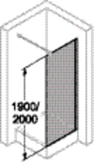 Seitenwand für PT 90 H:1900 ESG aktiv4YOU 2.0, si-matt – Bild 4