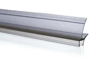 Ablaufleiste m. kürzb Lippe, L: 99cm aktiv4YOU, für 6 mm Glasstärke