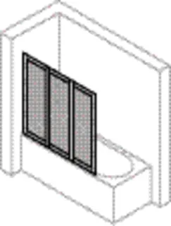 Badewannenabtrennung 3tlg.140x140,KST aktiv4YOU, si-matt – Bild 3
