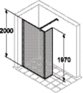 Seitenwand m. Pendel 790-805x2000 ESG trend4YOU, si-matt – Bild 5
