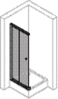 Gleittür-EE-Hälfte 2tlg 90 H:1900 KG aktiv4YOU 2.0, si-matt