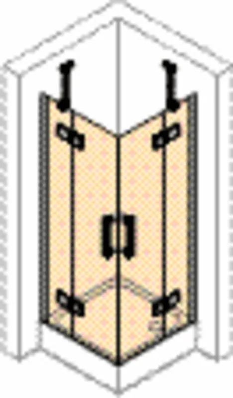 Schwingtür mFF f.EE 80/li/2000 ESG design4YOU 3.0, chr-glanz