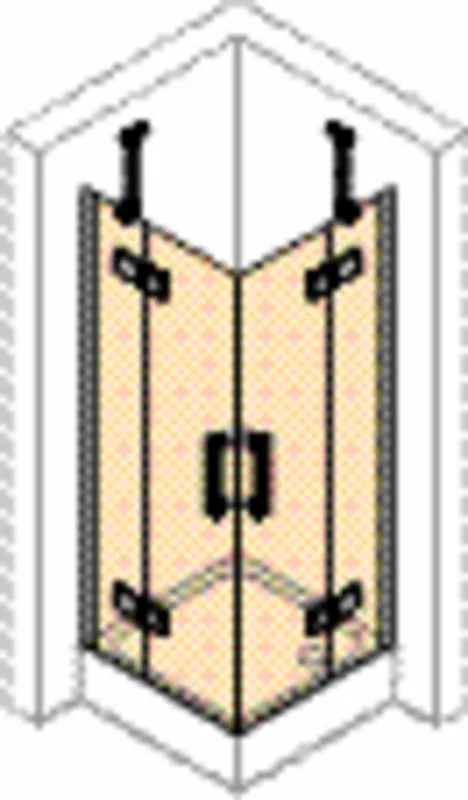 Schwingtür mFF f.EE 90 re/2000 ESG AP design4YOU 3.0, bodengleich, chr-glanz