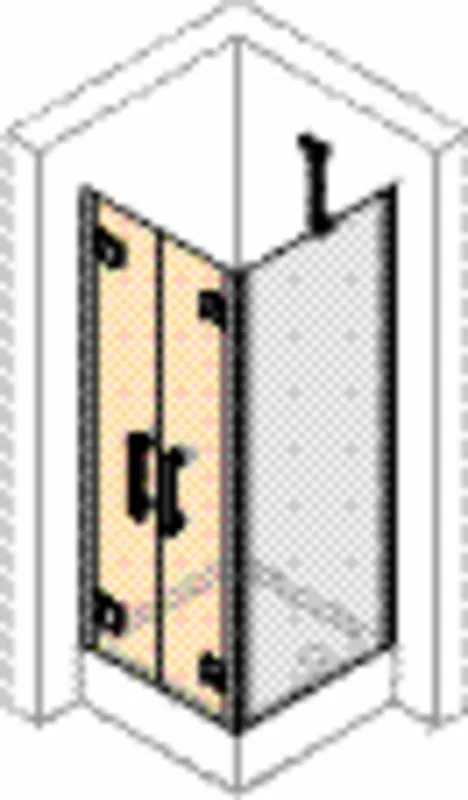 Pendeltür für Seitenwand 110/2000 ESG design4YOU 3.0 # YT4107 chr-glanz