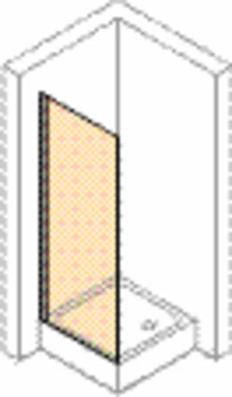 Seitenwand f Pendeltür 70/re/2000 ESG design4YOU 3.0 # YT5101 chr-glanz