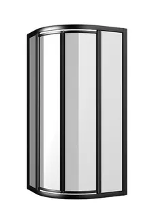 sanibel 1001-V-Kreis-Duschwand Pendeltür 800x1950mm R550 silber/Aquaperl