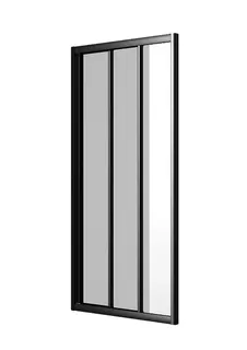 sanibel 1001-Schiebetür 750x1850mm silber/Echtglas