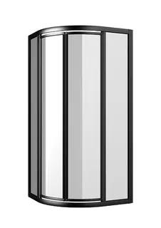 sanibel 1001-V-Kreis-Duschwand Pendeltür 800x1850mm R500 silber/Aquaperl