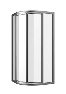 sanibel 1001-V-Kreis-Duschwand Pendeltür 900x1850mm R550 silber/Aquaperl