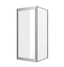 sanibel 1001-Flügeltür 900x1850mm silber/Echtglas