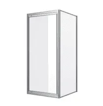 sanibel 1001-Flügeltür 900x1850mm silber/Echtglas