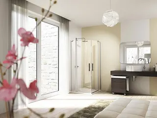 Hüppe Design elegance Schwingtür m.Segm. 1000x2000mm 8E0706 087 321 silber/klar