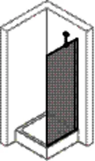 Hüppe Design elegance Seitenwand f.S-Tür 1000x2000mm 8E1014 087 321 silber/klar – Bild 2