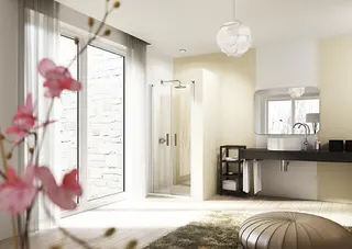 Hüppe Design elegance Pendeltür i.Nische 1000x1900mm 8E1303 087 321 silber/klar
