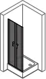 Hüppe Design elegance Pendeltür f.S-Wand 800x2000mm 8E1404 087 321 silber/klar – Bild 2