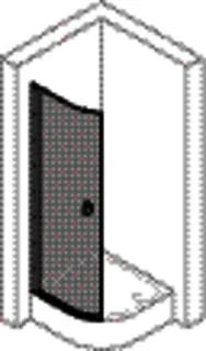 Hüppe 501 Design Schwingtür B900 H1900 2-flügelig 510651 092 321 chrom/ESG – Bild 2