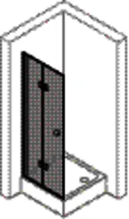 Hüppe 501 Design Schwingfalttür B900 H2000 links 510941 092 321 chrom/ESG – Bild 2