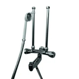 KWC Wandbatterie Wanne Niederdruck Wanneneinlauf autom.umsch., ganzchrom – Bild 2