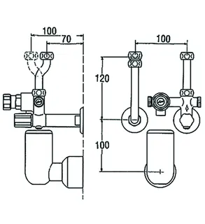 KWC Sicherheitsgruppe 1/2", 1,27 cm 6 bar, ohne Druckminderer, mit RV – Bild 3