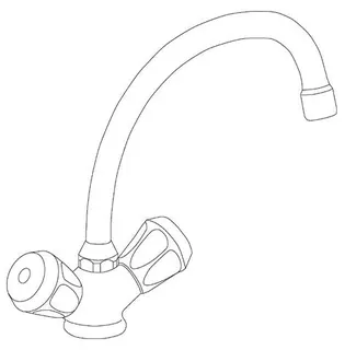 Id.Standard ND-Einlochbatterie B2140AA chrom – Bild 3