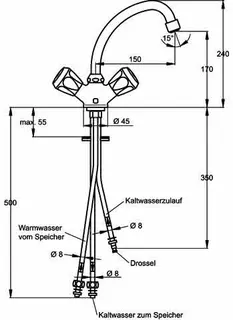 Id.Standard ND-Einlochbatterie B2140AA chrom – Bild 4