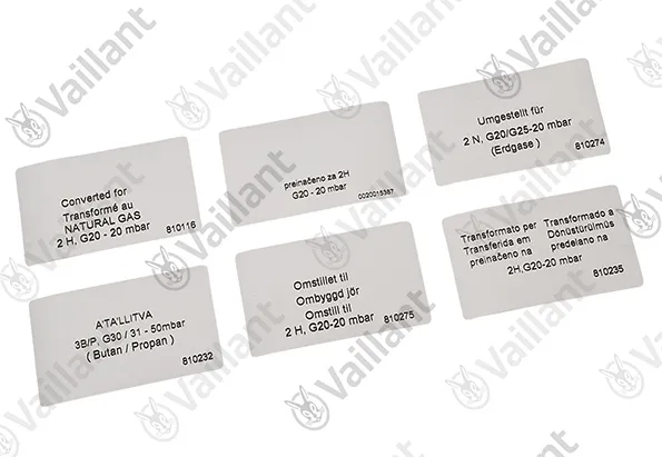 Umstellsatz, Propan auf Erdgas Vaillant-Nr. 117335