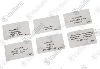 Umstellsatz, Propan auf Erdgas Vaillant-Nr. 117335