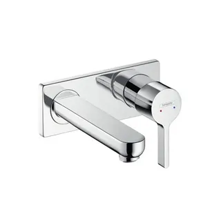 Hansgrohe Metris S 2-Loch Waschtischarmatur Unterputz Fertigset chrom kurzer Auslauf