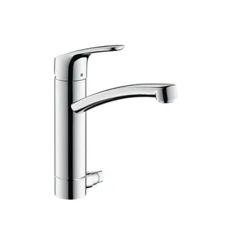 Hansgrohe Focus E 2 Spültischmischer Festauslauf chrom mit Geräteabsperrventil