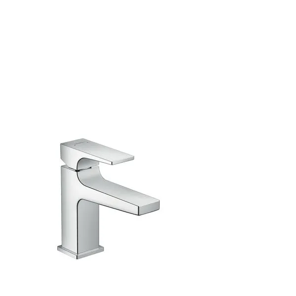 Hansgrohe Metropol Waschtischarmatur 100 mit Hebelgriff & Push-Open-Ventil, chrom