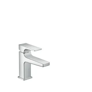 Hansgrohe Metropol Waschtischarmatur 100 mit Hebelgriff & Push-Open-Ventil, chrom