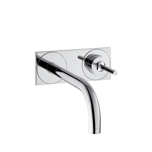 Hansgrohe Axor Uno 2 Waschtischmischer UP chrom mit Auslauf 220 mm und Platte