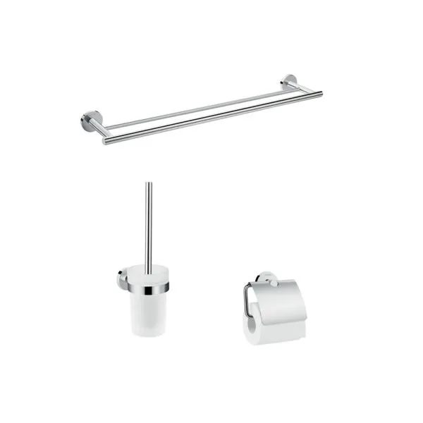 Hansgrohe Bad Accessoire 3-teiliges Set Logis Universal chrom