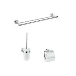 Hansgrohe Bad Accessoire 3-teiliges Set Logis Universal chrom