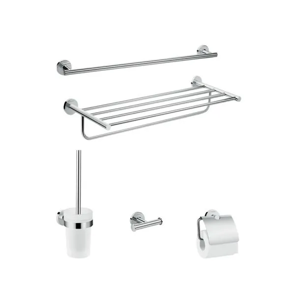 Hansgrohe Bad Accessoire 5-teiliges Set Logis Universal chrom