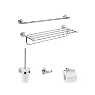 Hansgrohe Bad Accessoire 5-teiliges Set Logis Universal chrom