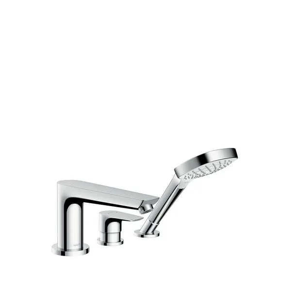 Hansgrohe 3-Loch Wannenmischer Talis E Fertigset chrom Wannenrandmontage