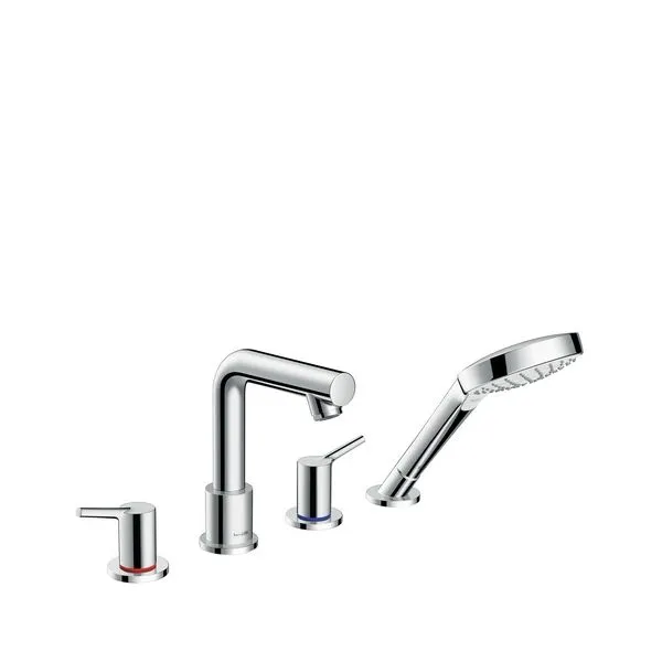 Hansgrohe 4-Loch Wannenarmatur Talis S Fertigset chrom f.Wannenrandmontage