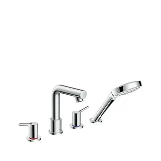 Hansgrohe 4-Loch Wannenarmatur Talis S Fertigset chrom f.Wannenrandmontage