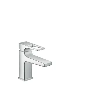 Hansgrohe Metropol Waschtischarmatur 100 mit Bügelgriff & Push-Open-Ventil, chrom
