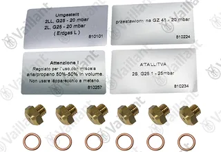 Düsenwechselsatz, 6 Düsen-D 1,73 Vaillant-Nr. 200134