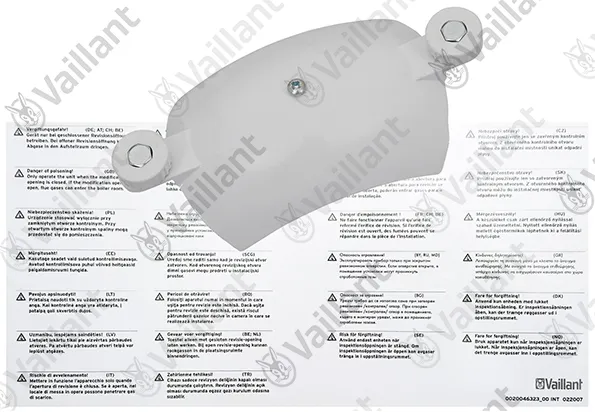Deckel, mit Schrauben und Dichtung Vaillant-Nr. 094701