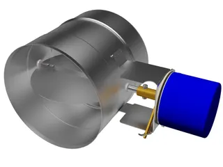Abgasklappe mit Motor 90mm MOK 90, 2108716