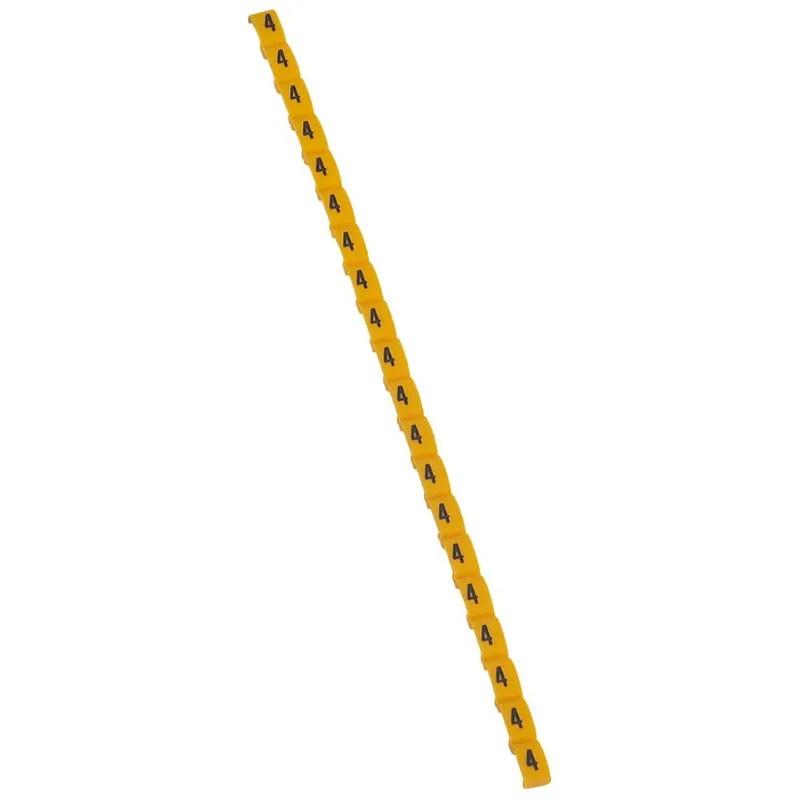 Legrand Etikett 038404 DUPLIX gelb "4"